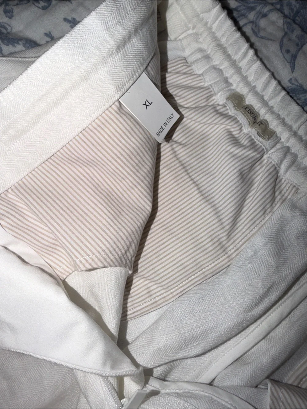 Brunello Cucinelli White Linen Pants